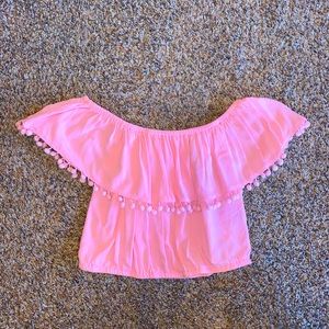 Off the shoulder crop top